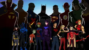 Young Justice Superhero Team Wallpaper