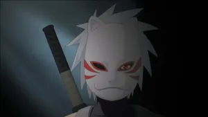 Young Kakashi Hatake With His Trademark Metal Plate Mask Wallpaper