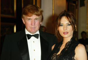 Young Melania Trump With Donald Wallpaper