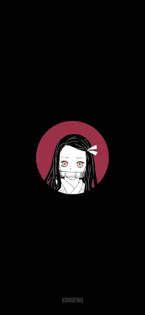Young Nezuko Kamado Profile Cover Wallpaper