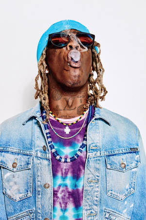 Young Thug Strikes A Pose For Gq Magazine Wallpaper