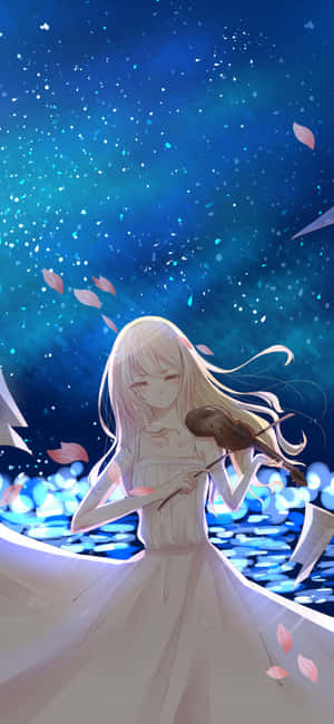 Your Lie In April Iphone Kaori Miyazono Violin Anime Pictures Wallpaper