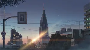 Your Name Anime City Wallpaper