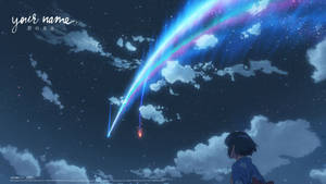 Your Name Mitsuha And Comet Scene Wallpaper