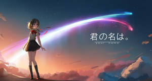 Your Name Mitsuha And The Comet Wallpaper