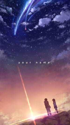 Your Name Taki, Mitsuha And The Sky Wallpaper