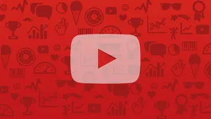 Youtube Button Red Pattern Wallpaper
