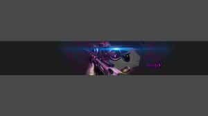 Youtube Gaming Banner With Gun Wallpaper