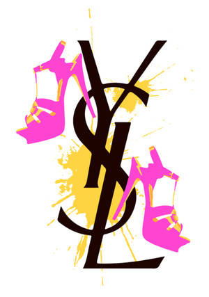 Ysl Fashionable Logo Wallpaper