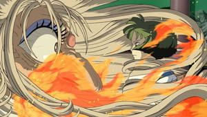 Yubaba Vs Haku Spirited Away Desktop Wallpaper