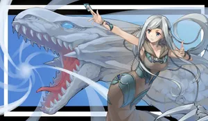 Yugioh Kisara And Dragon Wallpaper