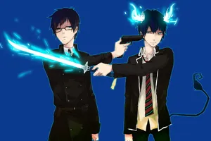 Yukio Rin Art Blue Exorcist Wallpaper