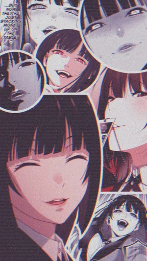 Yumeko Jabami Collage Wallpaper