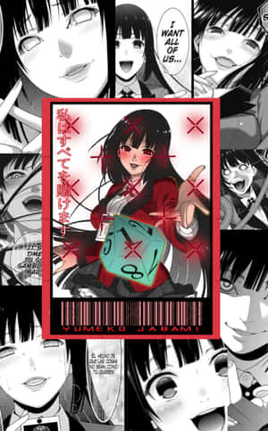 Yumeko Jabami Gambling Collage Wallpaper