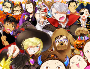 Yuri On Ice Halloween Party Wallpaper