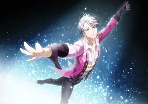Yuri On Ice Victor Skating Wallpaper
