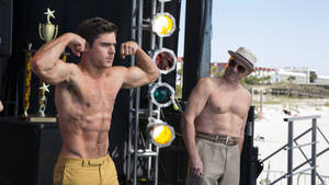 Zac Efron With Robert Wallpaper