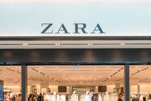 Zara Store Entrance Signage Wallpaper