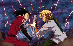 Zeldris Meliodas Fight Seven Deadly Sins Wallpaper
