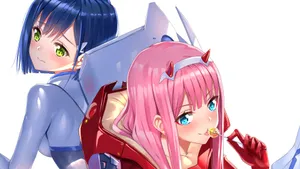Zero Two And Ichigo Art Wallpaper