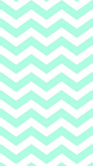 Zigzag Stripes Mint Green Iphone Wallpaper