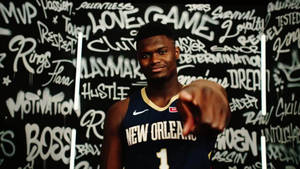 Zion Williamson Graffiti Wallpaper