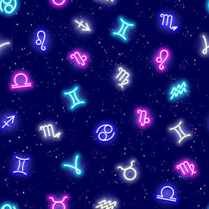 Zodiac Signs Aesthetic Pattern Wallpaper