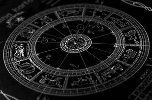 Zodiac Signs Monochrome Chart Wallpaper