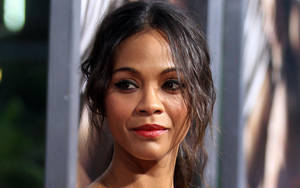 Zoe Saldana Close-up Photograph Wallpaper