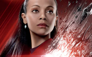 Zoe Saldana Star Trek Movie Poster Wallpaper