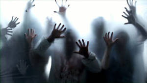 Zombie In The Window Wallpaper