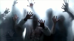 Zombie In The Window Wallpaper