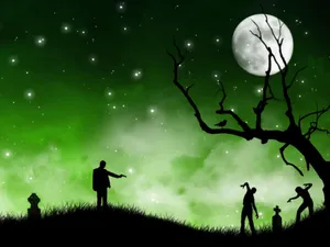 Zombie Killer Man Wallpaper