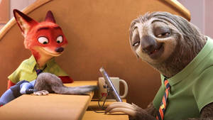 Zootopia Sloth Worker Wallpaper