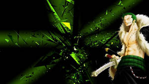 Zoro Hd Broken Glass Fan Edit Wallpaper